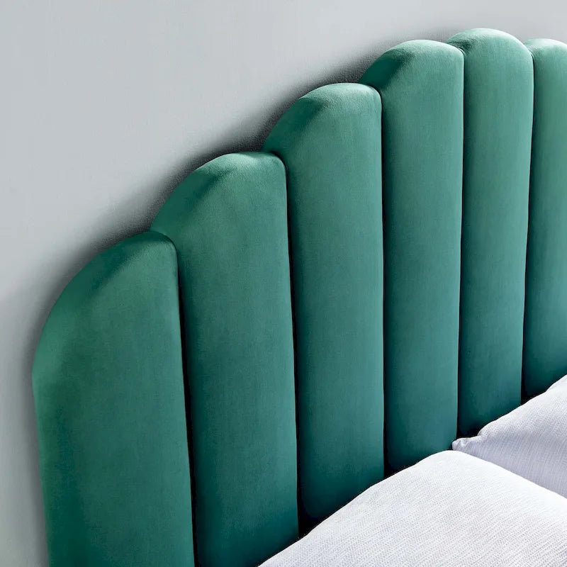 Tête de lit en velours Véronique Twin Performance