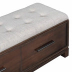 Banc à chaussures avec coussin amovible et rangement dissimulé pour l'entrée et le salon
