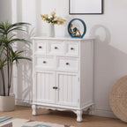 Meuble d'appoint rustique en bois marron pour salon