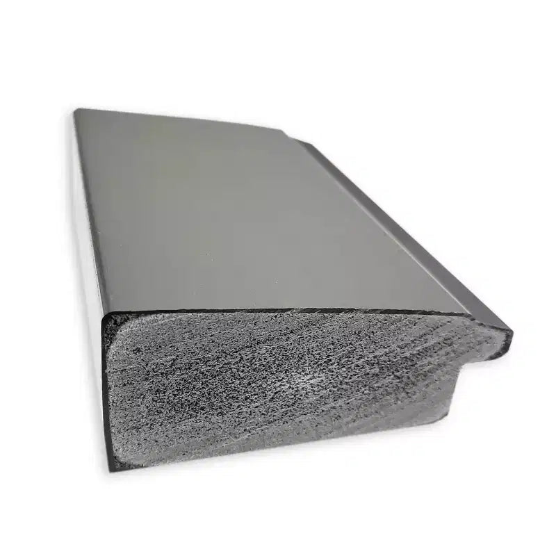Miroir Mural de Salle de Bain Rectangulaire 42"x31" en Nickel Brossé – Non Biseauté, Cadre en Polystyrène, Fixation Murale