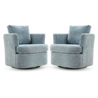 Fauteuils pivotants modernes Chenille pour salon