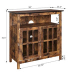 Meuble TV Big Sur Highboy de 40 pouces avec rangements, par Convenience Concepts