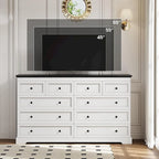 Commode à 10 tiroirs, grande commode à 55 tiroirs en bois et chiffonnier
