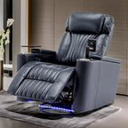 Fauteuil inclinable motorisé de cinéma maison multifonctionnel pivotant à 270°