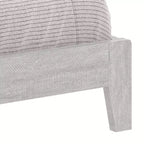 Lit plateforme Queen avec tête de lit – Fini chêne gris poussiéreux, Cadre de lit moderne