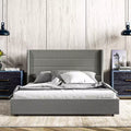 GDFStudio Larisa Modern Upholstered Bed with Headboard and 4 Storage Drawers