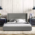 GDFStudio Larisa Modern Upholstered Bed with Headboard and 4 Storage Drawers