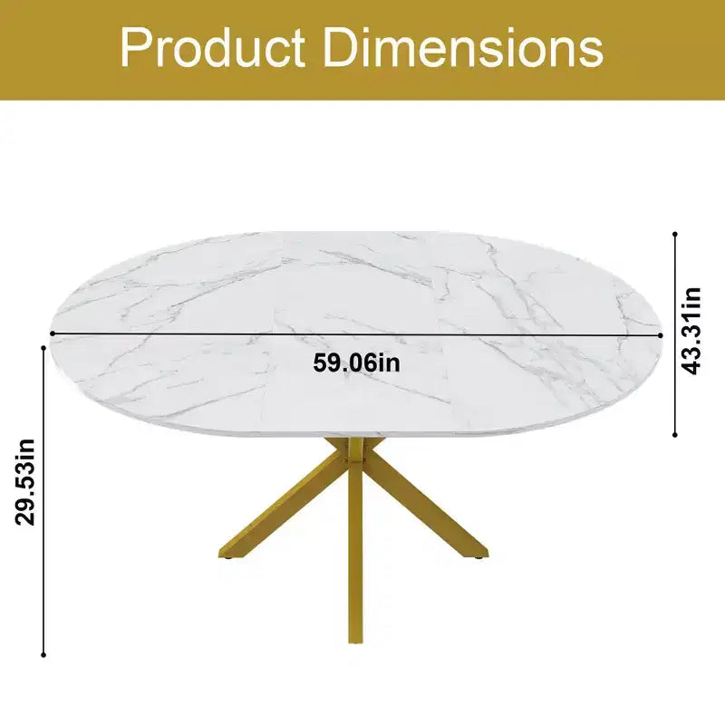 Table à manger escamotable moderne de 150 cm pour 6 personnes – Table pliante avec base en acier au carbone pour cuisine et salon
