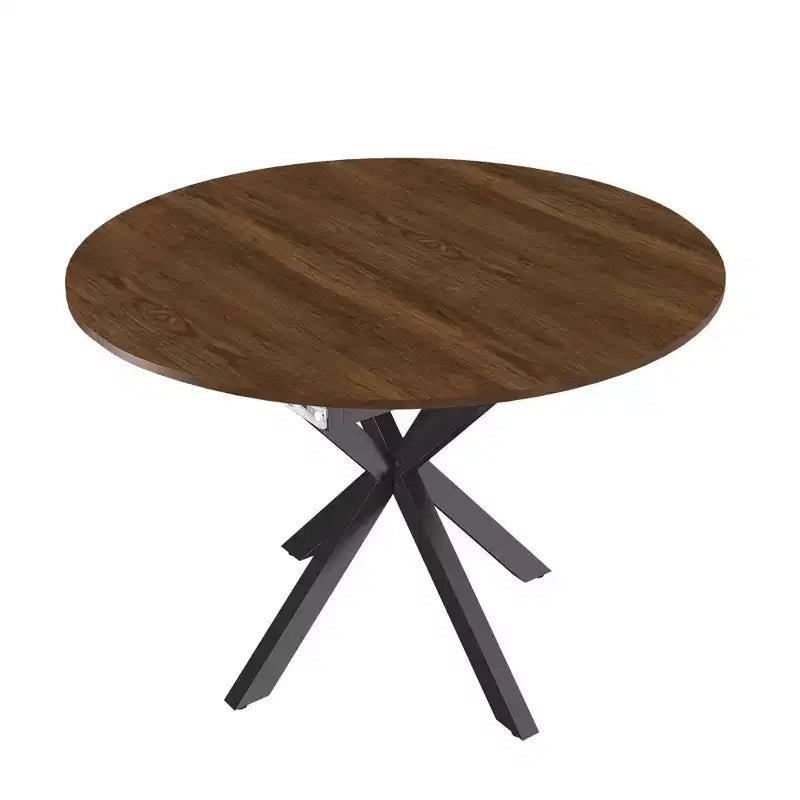 Table à manger escamotable moderne de 150 cm pour 6 personnes – Table pliante avec base en acier au carbone pour cuisine et salon