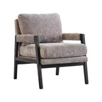 Fauteuil d'appoint en chenille de style Mid-Century Modern – Chaise longue élégante pour salon