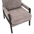 Fauteuil d'appoint en chenille de style Mid-Century Modern – Chaise longue élégante pour salon