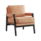 Fauteuil d'appoint en chenille de style Mid-Century Modern – Chaise longue élégante pour salon