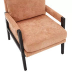Fauteuil d'appoint en chenille de style Mid-Century Modern – Chaise longue élégante pour salon