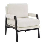 Fauteuil d'appoint en chenille de style Mid-Century Modern – Chaise longue élégante pour salon