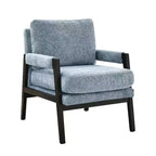 Fauteuil d'appoint en chenille de style Mid-Century Modern – Chaise longue élégante pour salon