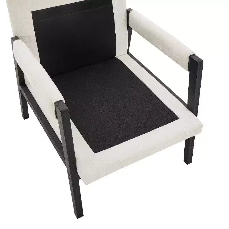 Fauteuil d'appoint en chenille de style Mid-Century Modern – Chaise longue élégante pour salon