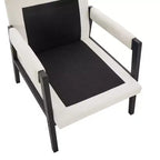 Fauteuil d'appoint en chenille de style Mid-Century Modern – Chaise longue élégante pour salon