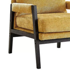 Fauteuil d'appoint en chenille de style Mid-Century Modern – Chaise longue élégante pour salon