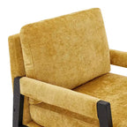 Fauteuil d'appoint en chenille de style Mid-Century Modern – Chaise longue élégante pour salon