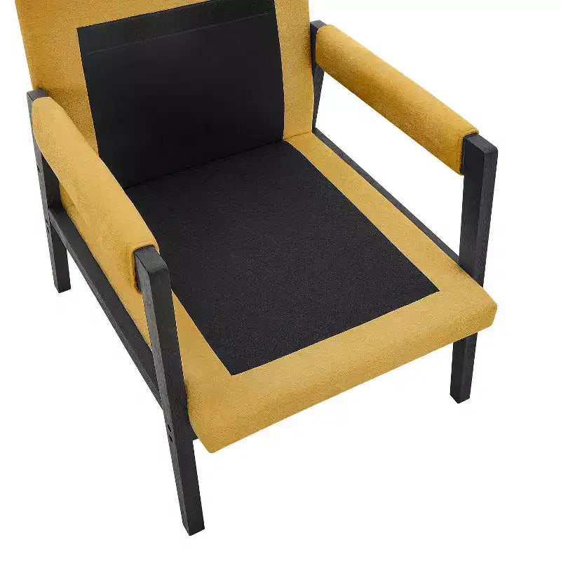 Fauteuil d'appoint en chenille de style Mid-Century Modern – Chaise longue élégante pour salon