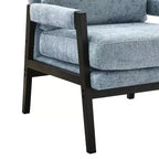 Fauteuil d'appoint en chenille de style Mid-Century Modern – Chaise longue élégante pour salon