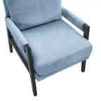 Fauteuil d'appoint en chenille de style Mid-Century Modern – Chaise longue élégante pour salon