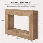 Console de ferme, table de canapé rustique de 120 cm avec étagère pour entrée, couloir, derrière le canapé (Naturel)
