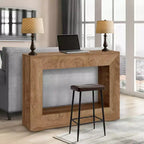 Console de ferme, table de canapé rustique de 120 cm avec étagère pour entrée, couloir, derrière le canapé (Naturel)