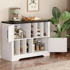 Meuble de rangement pour disques vinyles de ferme 39" – Meuble de lecture en bois avec 2 portes de grange pour le salon