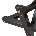 Console de ferme de 151,9 cm – Dessus en placage de chêne avec pieds incurvés minces en bois d'hévéa, noir