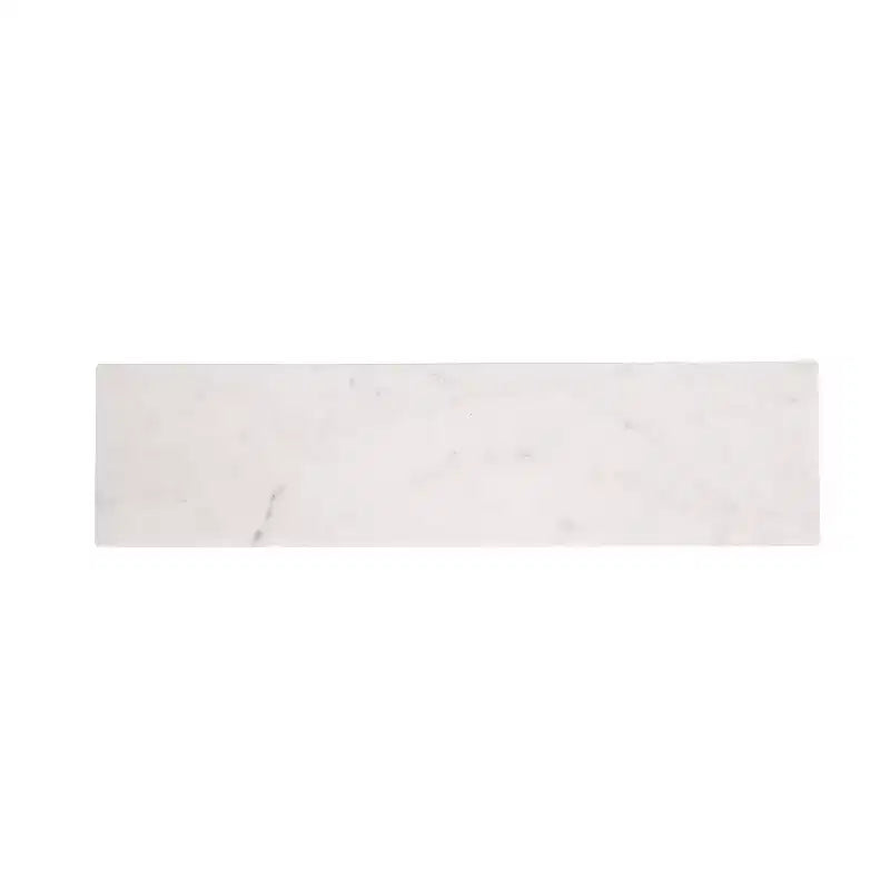 Étagère murale en marbre de 50,8 cm – Étagère flottante décorative blanche et dorée