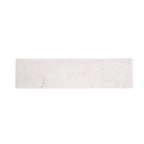 Étagère murale en marbre de 50,8 cm – Étagère flottante décorative blanche et dorée