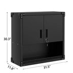 Étagère haute à 5 niveaux 158 cm (62,2 po) – Bibliothèque en bois avec cadre en métal pour bureau à domicile