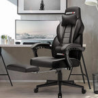 Chaise de jeu style course BOSSIN, fauteuil gamer grande taille 300 lb, chaise d'ordinateur à dossier haut