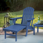 Chaise Adirondack pliante et réglable Vrakae avec ottoman