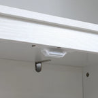 HOMCOM Grand garde-manger de cuisine autoportant de 183 cm, organisateur de rangement à 4 portes avec 4 niveaux et étagères réglables, blanc