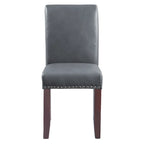 Chaise Parsons Copper Grove Five Bridge Eco en similicuir avec clous