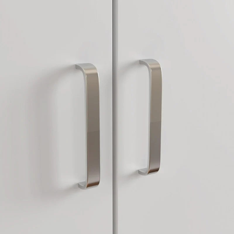 Armoire de chambre autonome à 2 portes avec tringle à vêtements