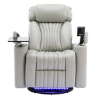 Fauteuil inclinable motorisé de cinéma maison multifonctionnel pivotant à 270°