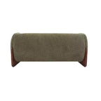 Canapé 2 places en tissu bouclé vert de 160 cm pour salon