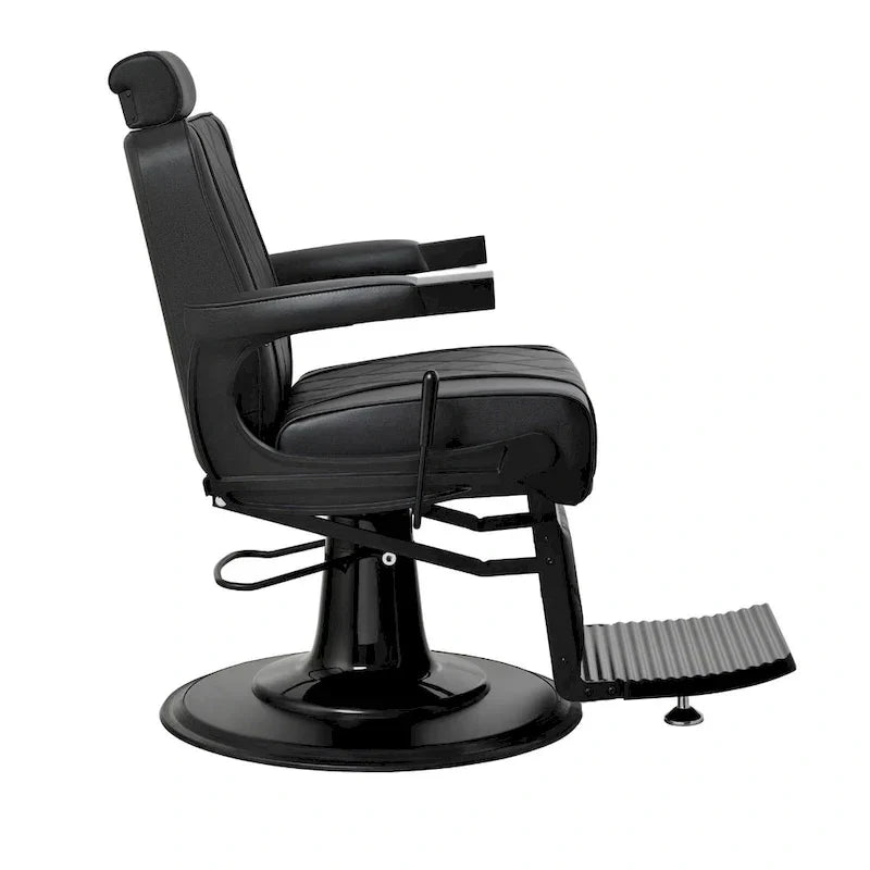 Fauteuil de Barbier Robuste Inclinable, Noir