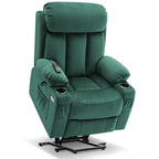 Fauteuil inclinable releveur électrique grand format MCombo avec repose-pieds extensible pour personnes âgées de grande taille, télécommande manuelle, porte-gobelets, tissu 7426
