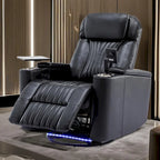 Fauteuil inclinable motorisé de cinéma maison multifonctionnel pivotant à 270°