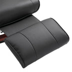 Fauteuil inclinable manuel pivotant en similicuir HomCom avec repose-pieds confortable et relaxant