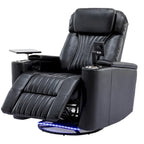 Fauteuil inclinable motorisé de cinéma maison multifonctionnel pivotant à 270°