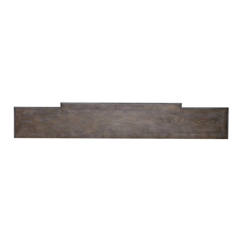 Console de hall 72 po blanc antique et écorce vieillie