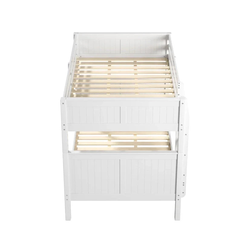 Lit superposé Camaflexi double sur double avec lit gigogne simple - Tête de lit à panneaux