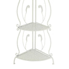 Étagère de Boulanger Pliable Haute à 5 Niveaux en Métal Décoratif pour Intérieur/Extérieur - Or ou Blanc - Roche River Decor