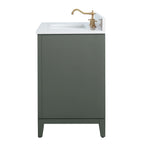 Meuble-lavabo Vanity Art avec évier en céramique et dessus en marbre reconstitué