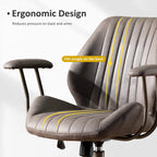 Chaise de bureau ergonomique en suède avec support lombaire